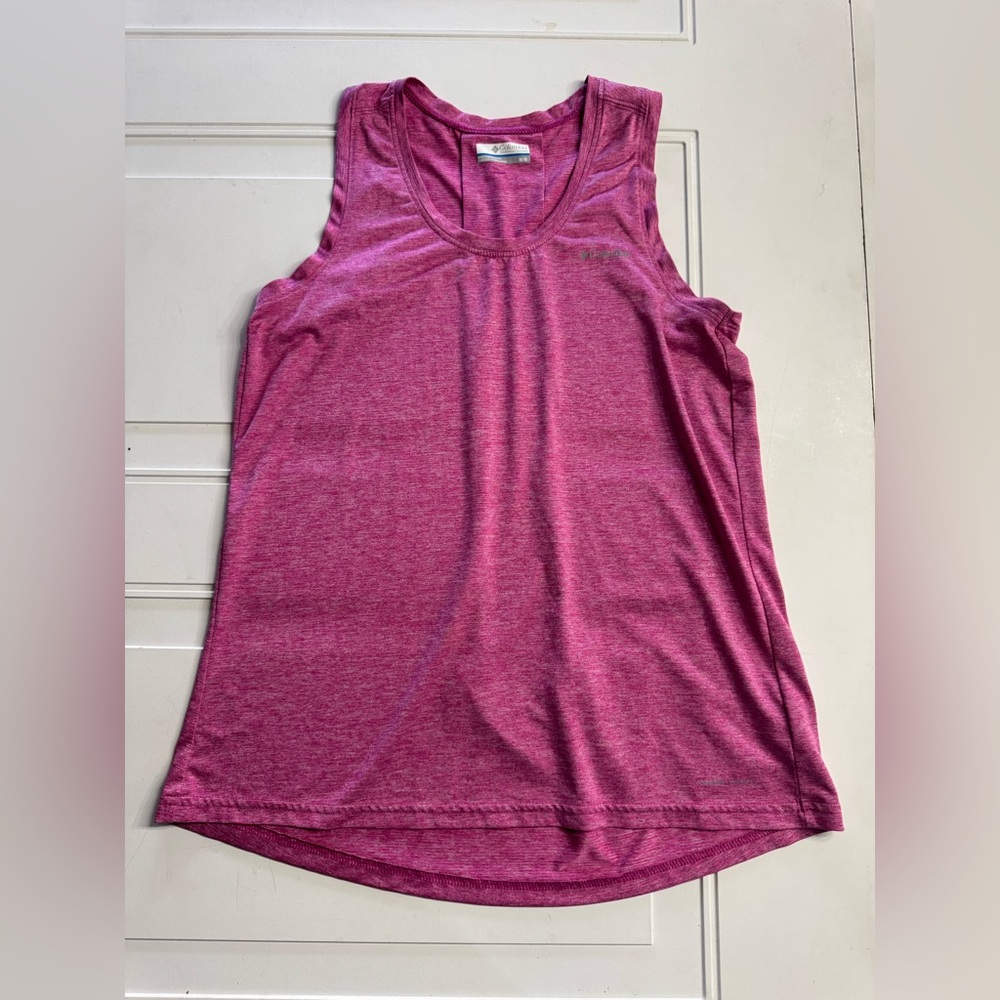 Columbia Womens Size Medium Hiking Outdoor Omni Wick Purple Tank Top